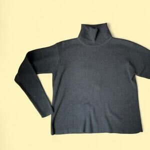 Vintage Linda Allard Ellen Tracy Late 80s-Early 90s 100% Merino Wool Turtleneck